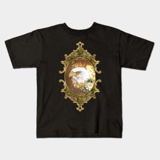 Wonderful eagle with flowers Kids T-Shirt